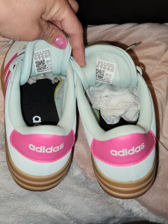 Adidas VL Court Bold - Mint/Pink - 7.5 Women - Picture 2 of 6